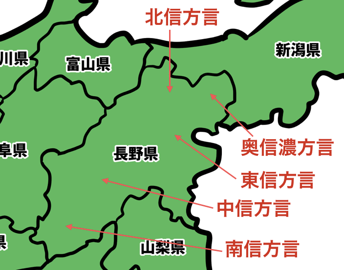 長野県の方言