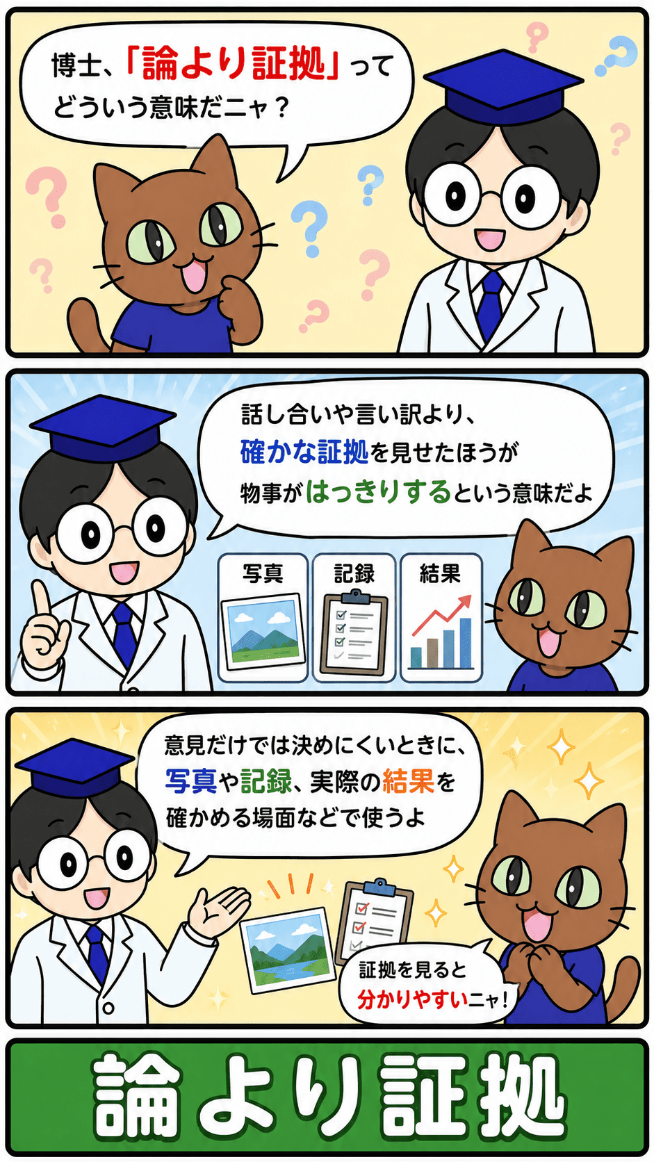 論 より 証拠 意味