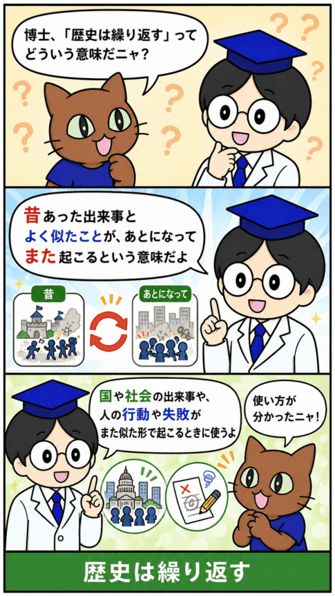「歴史は繰り返す」の漫画