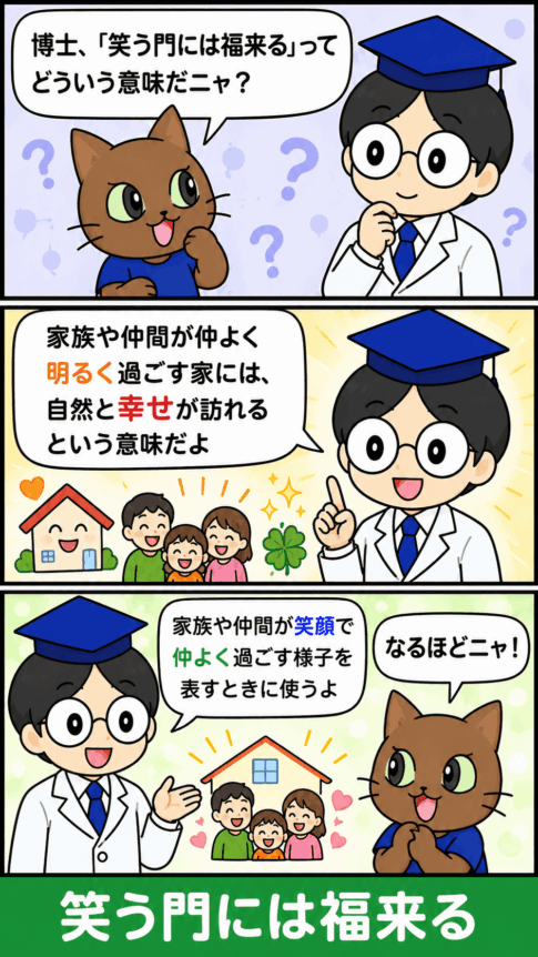 「笑う門には福来る」の漫画